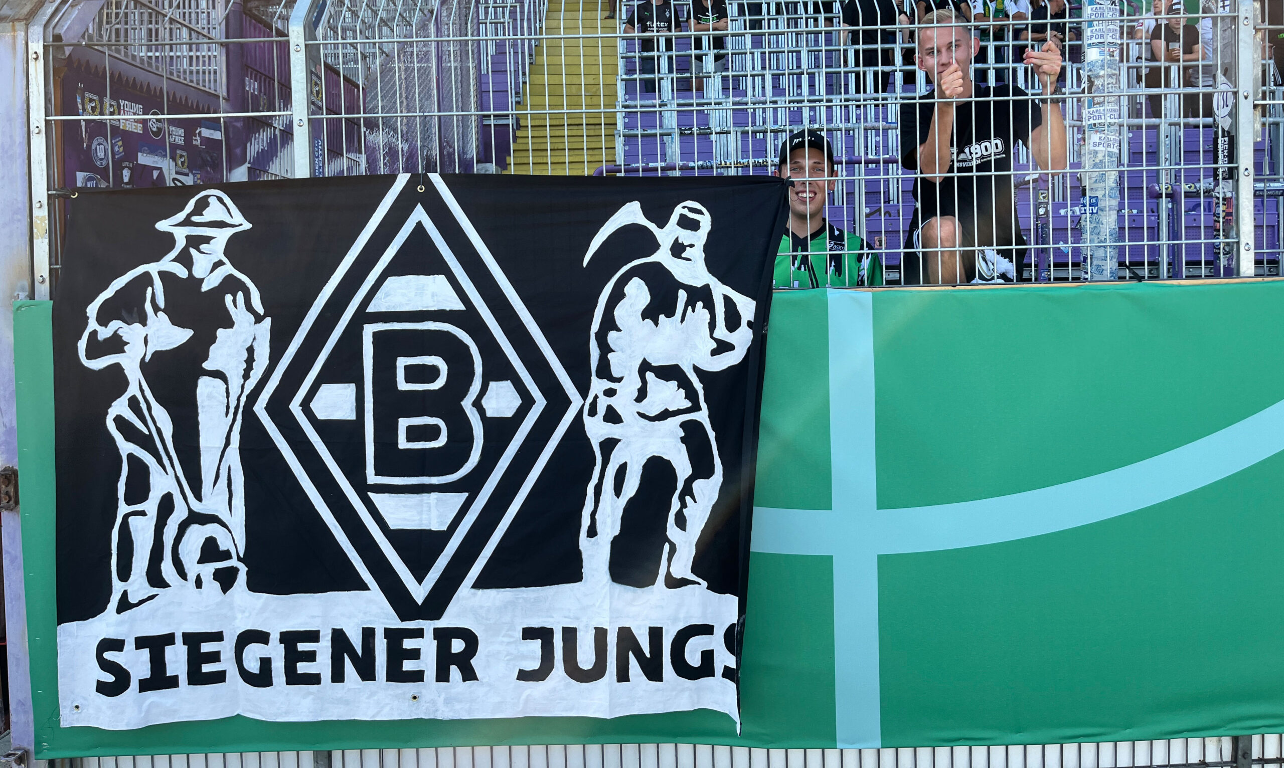 Siegener Borussia Mönchengladbach Fanclub beim Auswärtsspiel